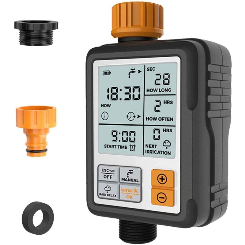 Timer Für Bewässerung - Programmierbarer Gartenwasserhahn - Digitaler Automatischer Wasserhahn Mit Timer - Steuergerät Für Bewässerungssystem