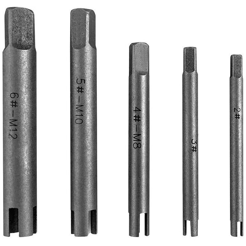 Hahnentferner, Gewindeentferner, Stahlschrauben-entferner, 5-teiliges Set Von Schraubenentfernern Für Abgestreifte Hahnenschrauben