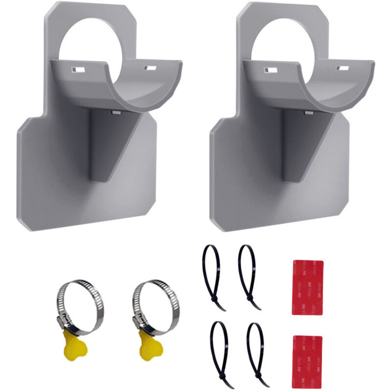 Poolrohrhalter, 2 Stück Poolrohrstütze, Wasserrohrhalter Für Pool, Rohrhalter Für 3,8 Cm Poolrohre, Poolrohrstütze Für Aufstellpools (grau)
