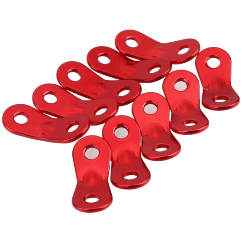 30 Stück Camping-seilspanner Aus Aluminiumlegierung, Verstellbarer Seilspanner Für Zelt, Rutschfest Und Langlebig, Für Zelt, Plane, Wandern, Rot