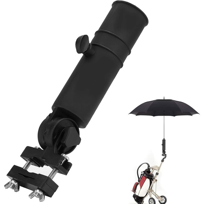 Schirmhalter Für Golf-caddy – Einfache Installation – Kompatibel Mit Schirmen Mit Rundem Griff – Durchmesser 4,1 Cm