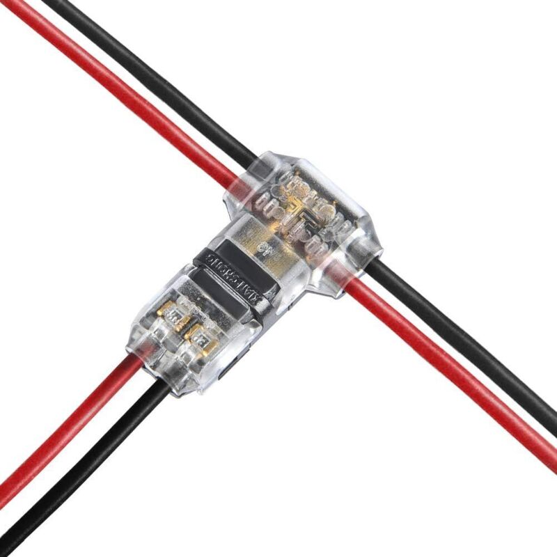 12 Stück T-verbinder 2-polig Für Elektrische Kabel 20/22 Awg Auto Wasserdichter Elektrischer Stecker - Lötfreie Kabelverbinder Für Auto-led-beleuchtung, Wasserdichte Anschlussklemmen Und Kit