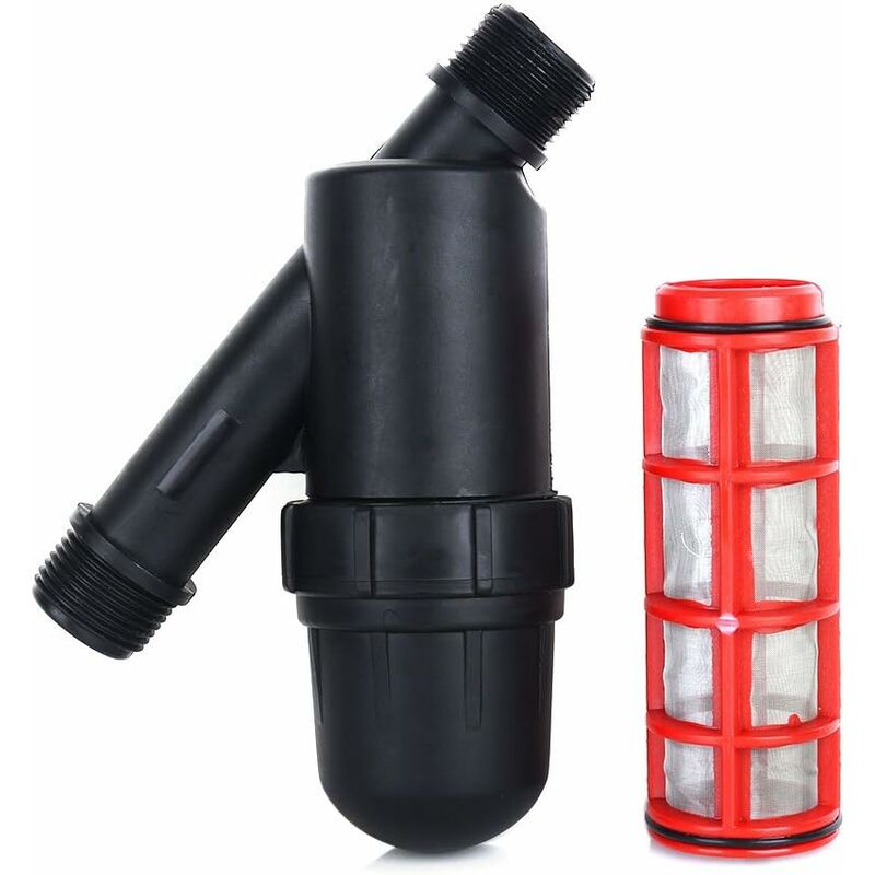 3/4-zoll-netzfilter, Bewässerungssieb, Gartenbewässerungsfilter Aus Metall, Edelstahlsiebnetzfilter, Wasserfilter Für Klimaanlagen, Gartenbau, Landwirtschaft Und Tropfbewässerungspumpen (schwarz)