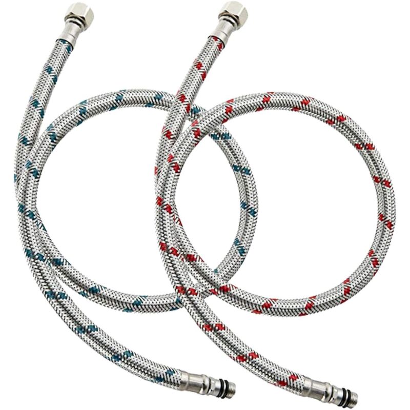 Flexibler Anschlussschlauch 60 Cm G3/8 M10 – Edelstahl 304 – Hohe Druck- Und Temperaturbeständigkeit – Für Küchen- Und Badezimmerarmaturen