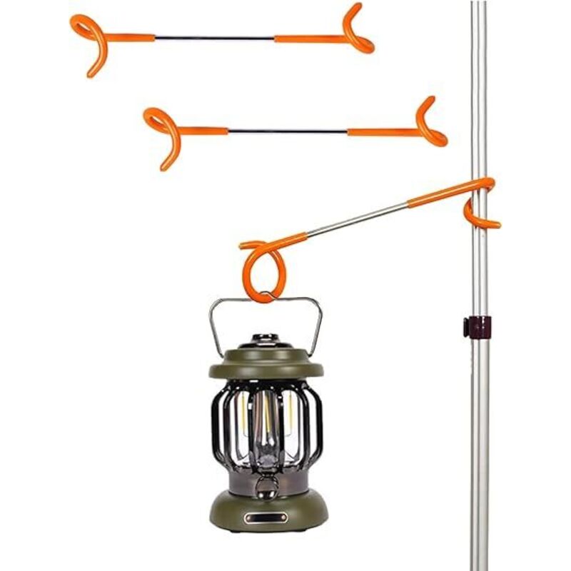 3 Stück Laternenhaken Zum Camping, Haken Zum Aufhängen Von Lampen An Zeltstangen, S-förmige Metall-laternenhaken Für Den Garten, Doppelseitiger Haken