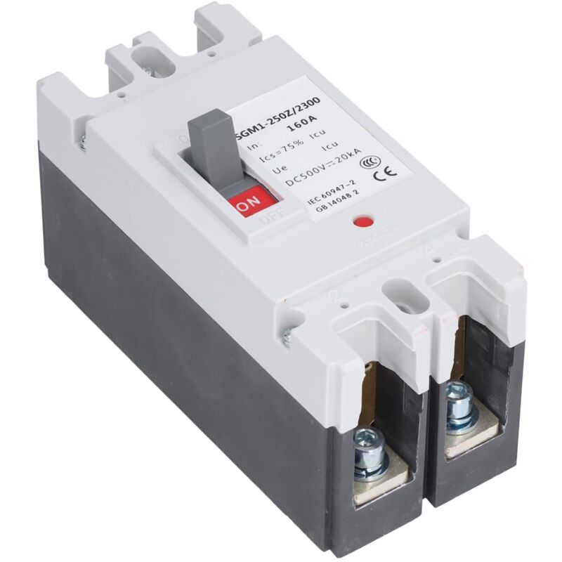 Sgm1-250z/2300 Gleichstrom-leistungsschalter, 500 V 160a 2p Gleichstrom-leistungsschalter, Thermohärtender Bmc-kunststoffgehäuse-leistungsschalter, Solar-energieschalter