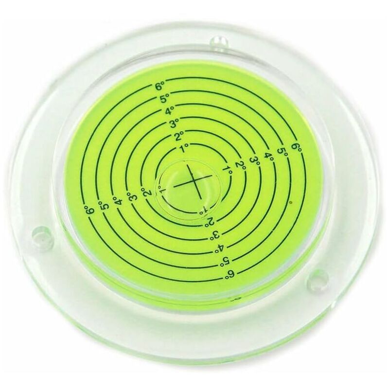 Wasserwaage Runde Wasserwaage Mit Befestigungslöchern Für Wohnmobile, Grün, 100 Mm