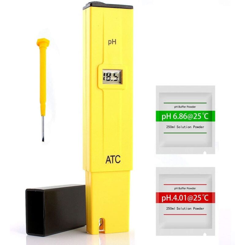 Digitales Ph-meter, Professioneller Ph-tester, Elektrisches Digitales Taschen-ph-meter Für Wassertests, Hydrokultur-stift Mit Lcd-bildschirm, Automatische Kalibrierungsfunktion Und Messbereich Von 0,0