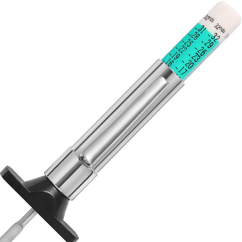 Profiltiefenmesser, Reifenprofiltiefenmesser Mit Farbcodierung, Metrische Profiltiefenmesser Für Autos Mit Farbcodierung (25mm/32stel, 2 Stück)