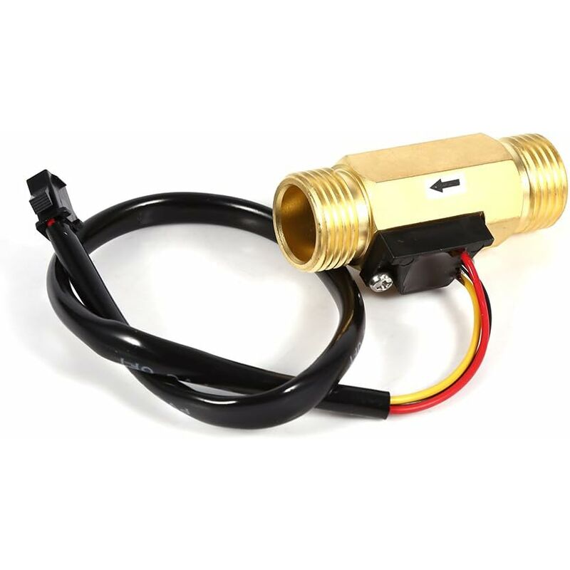 Wasserdurchflussschalter - 1 Stück Neu G1/2" Kupferner Flüssigkeits-durchflusssensor, Durchflussmesser-schalter 1-30l/min Hohe Qualität
