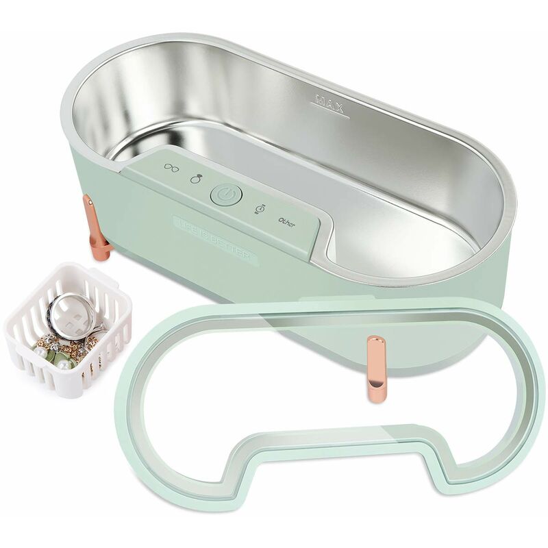 Ultraschallreiniger, Professionelles Ultraschallbad-gerät Zur Reinigung Von Brillen Mit Timer, Für Schmuck, Uhren, Brillen (40 Khz, 500 Ml)