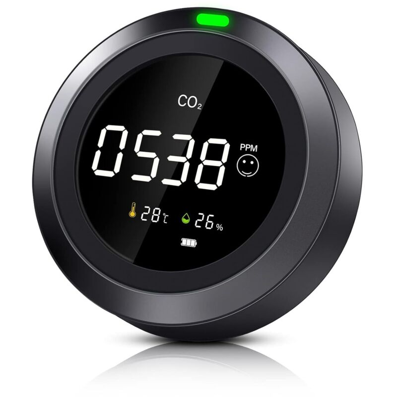 Co2-detektor, Co2-messgerät Für Innenräume, Co2-sensor Mit Temperatur- Und Feuchtigkeitsmessung, Ndir-kohlendioxiddetektor, Co2-detektor, Luftqualitätsmessgerät