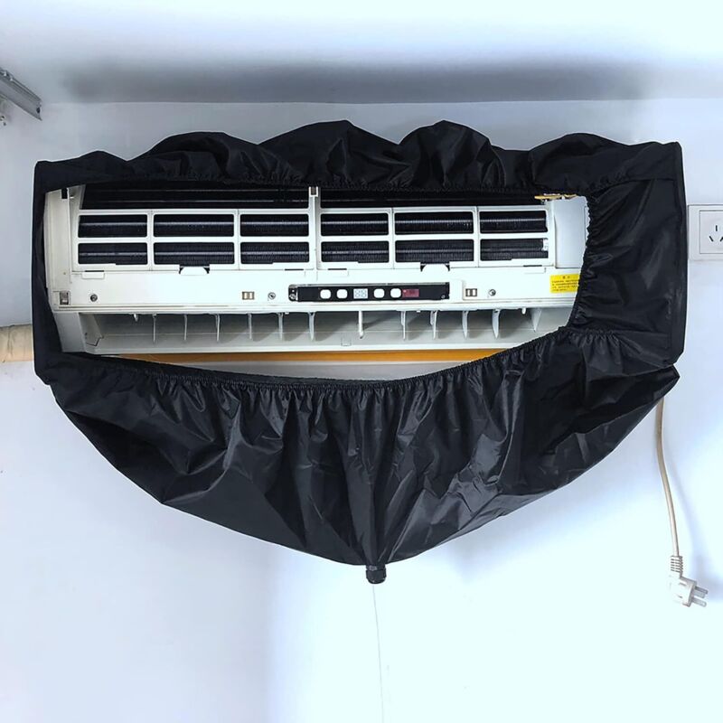 Reinigungsbeutel Für Klimaanlage, Schwarz, Wasserdichter Wand-reinigungsbeutel Für Klimaanlagen, Staubdicht, Waschreiniger, Schutzbeutel