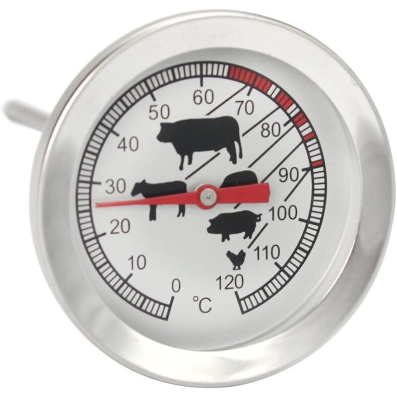 Edelstahl-bratenthermometer – Analoges Fleischthermometer Bis 120 °c – Grillthermometer – Fleischsonde
