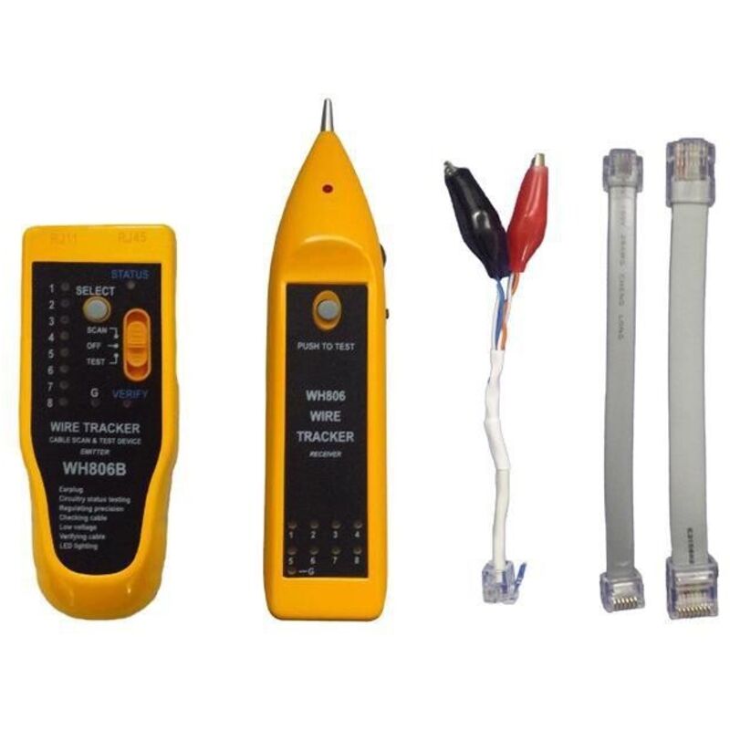 Elektrisches Kabeltestgerät, Kabeldetektor, Ethernet-netzwerkdetektor, Sender: 1254929mm Empfänger: 1753824mm