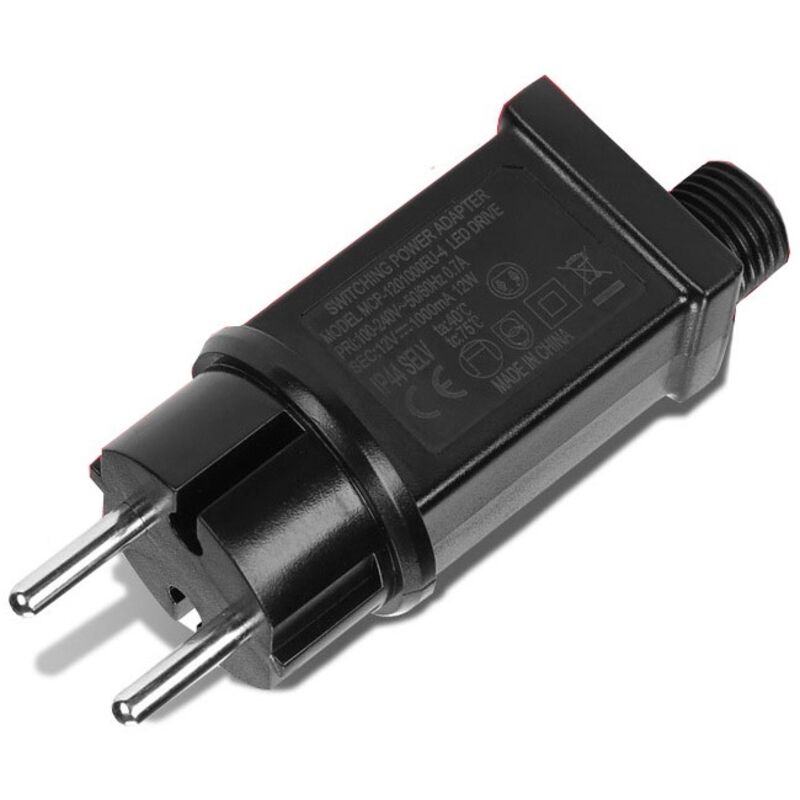 Led-netzteil 12v 12w – Wasserdichter Transformator Ip44 Für Lichterketten – Für Innen- Und Außenbereich