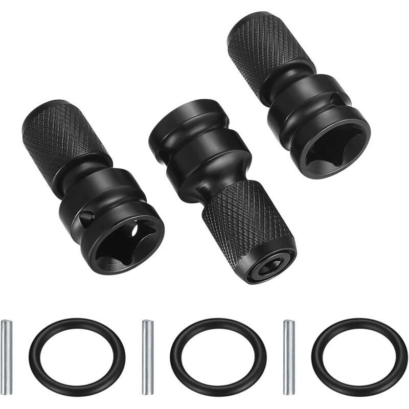 3 Stück Adapter Von 1/2" Vierkant Auf 1/4" Sechskant, Schnellwechsel-bohrfutteradapter Für Ratschenschlüssel Und Schraubendreher-bithalter