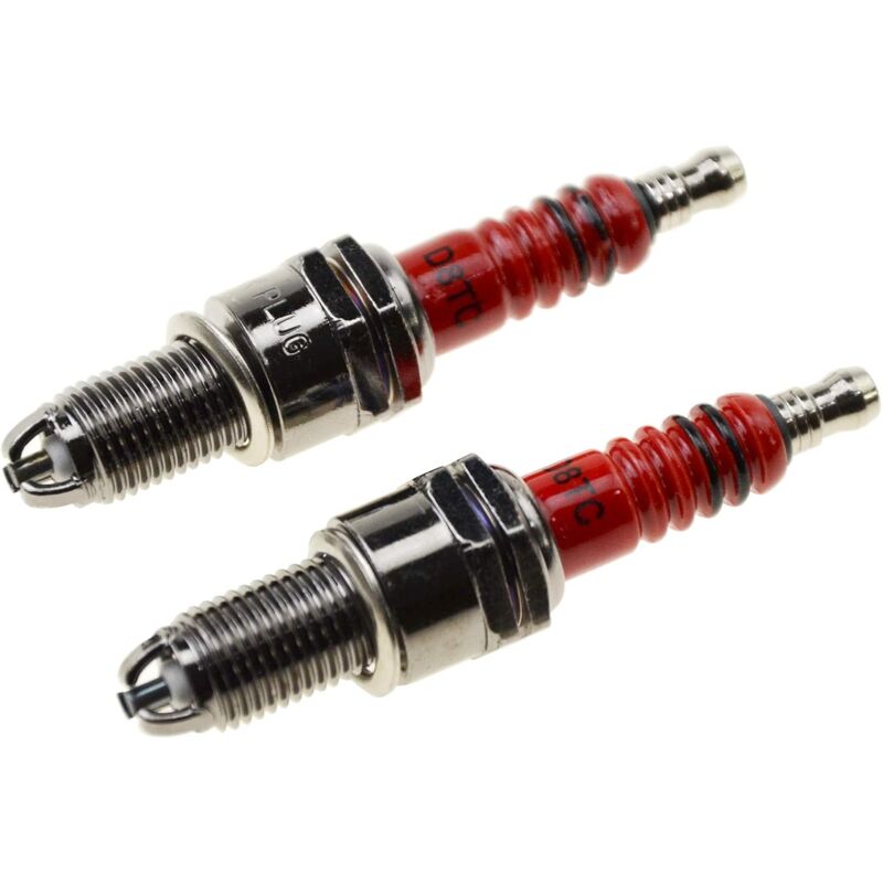 Candela D8tc Mit 3 Ersatz-elektroden Für 4-takt 125cc 150cc 200cc 250cc Atv Dirt Bike Go Kart Mofas Roller 2er-pack