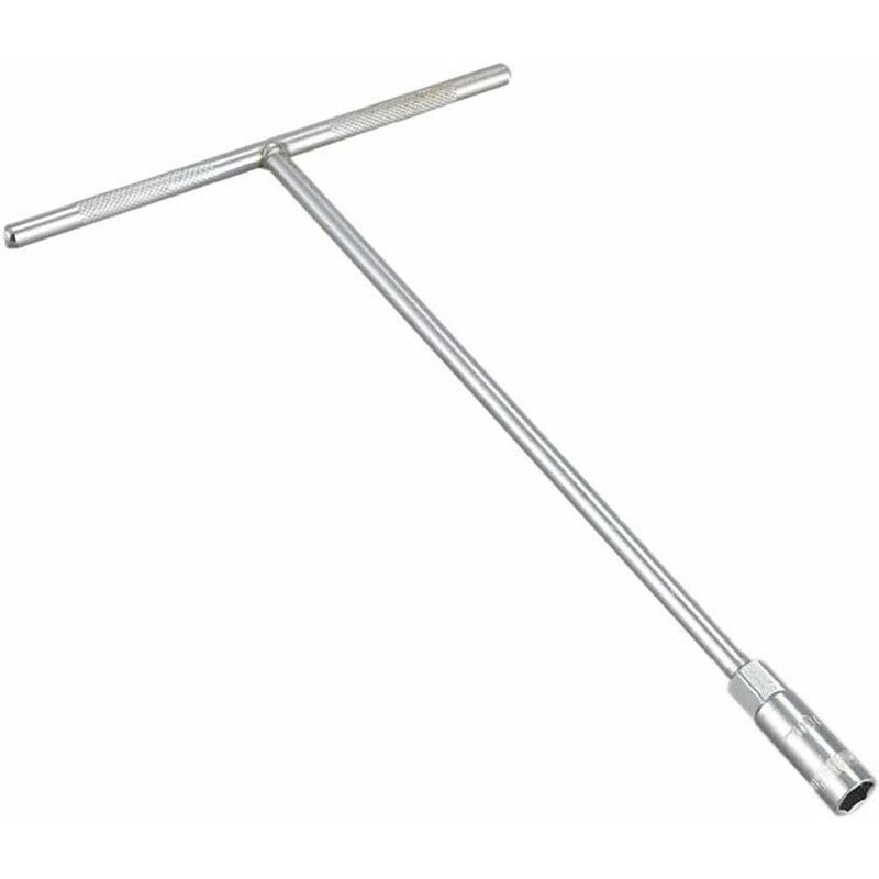 1 Langer Senrise Steckschlüssel 13mm Sechskant T-förmig, Silber