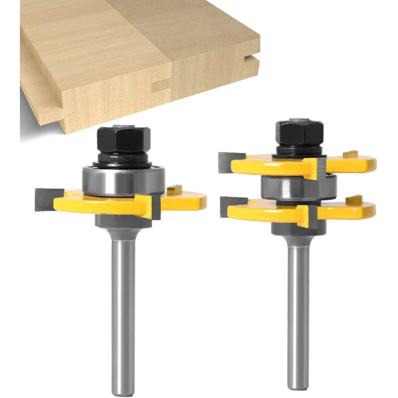 6mm Nutfräser – 3 Schneiden Aus Wolframstahl – Teflonbeschichtung – Für Holz, Mdf Und Spanplatten – Sauberer Schnitt Ohne Ausreißen