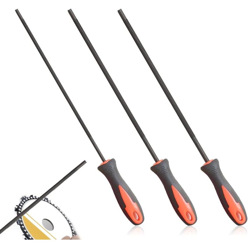 Kettenschleifer Für Kettensäge, Kettenschärfer Für Kettensäge, Schärfer Für Sägenketten, Mit Griff, Leicht Zu Halten, Erhältlich In 3 Größen: 4,0 Mm, 4,8 Mm, 5,5 Mm, Für Kettensägen, Schwarz Rot