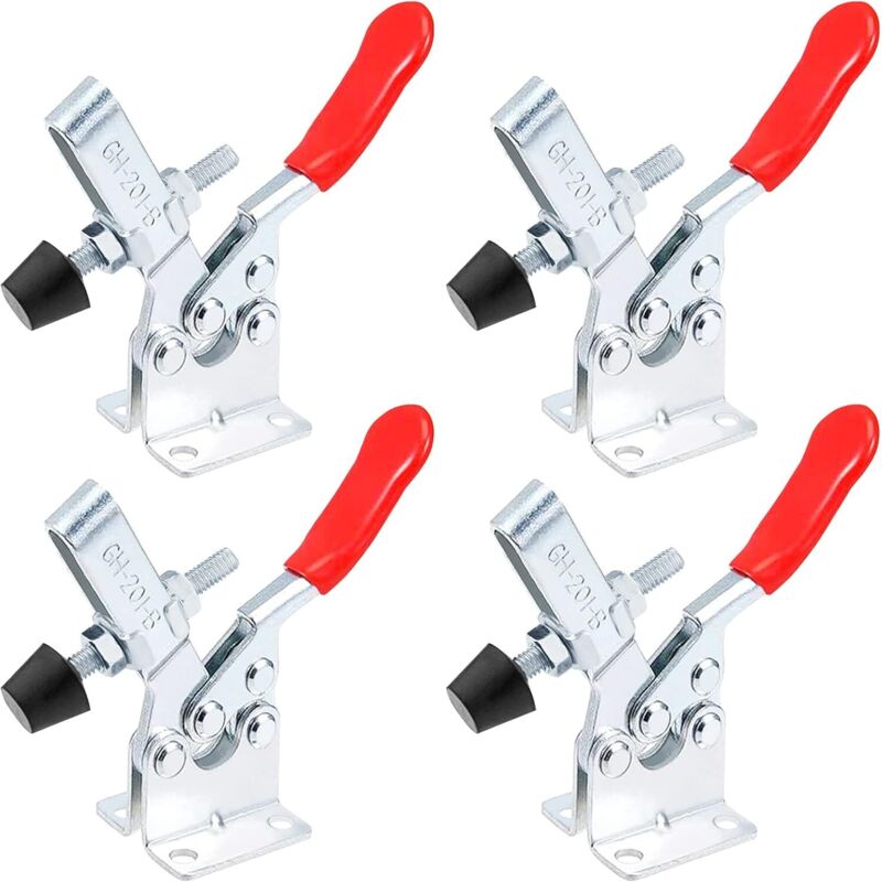 4pcs Kniehebelzwingen, Kniehebel-spannvorrichtung, Handwerkzeug, Haltekraft Ca. 90 Kg, Rutschfest, Schnellrelease, Robust