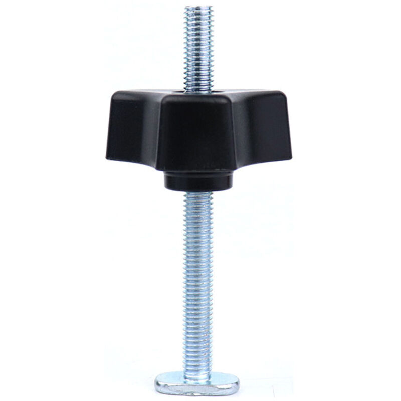 T-eisen Mit T-nut-klemme, T-schiene Aus Metall, Schnellspannwerkzeug Für Die Holzbearbeitung (2 Stück T-schrauben + 2 Stück Knebelschrauben Nur)