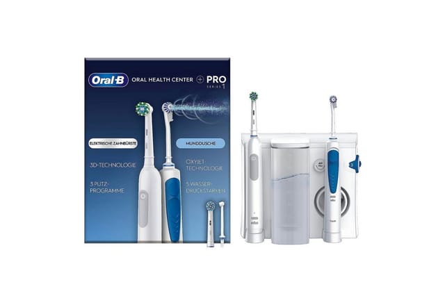Oral-B Munddusche Oral Health Center, mit PRO Series 1 elektrische Zahnbürste