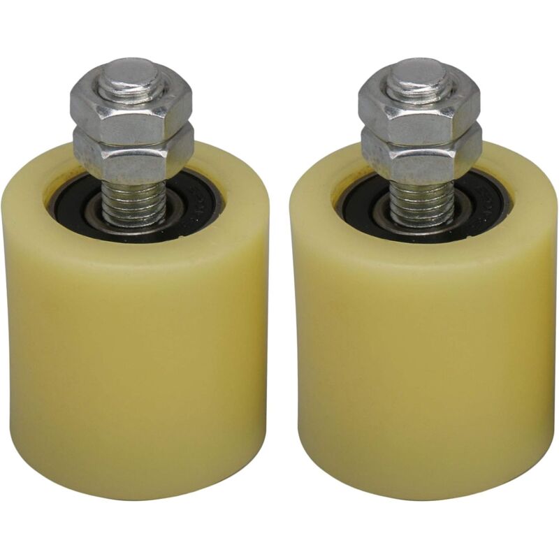M12 48 X 50mm Führungsrolle Aus Stahl Pp Mit Lagerinsert 6201 Für Elektrisches Tor, 2er-pack