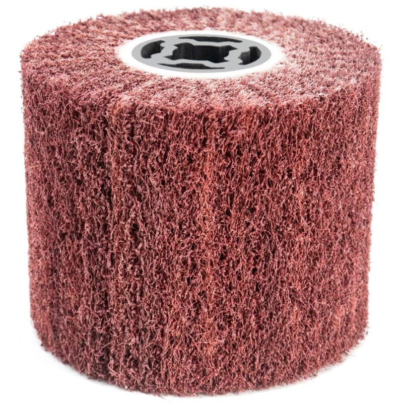 Synthetische Faser-bürste Für Außenrenovierungen, Ø120x100x19mm, Körnung 60