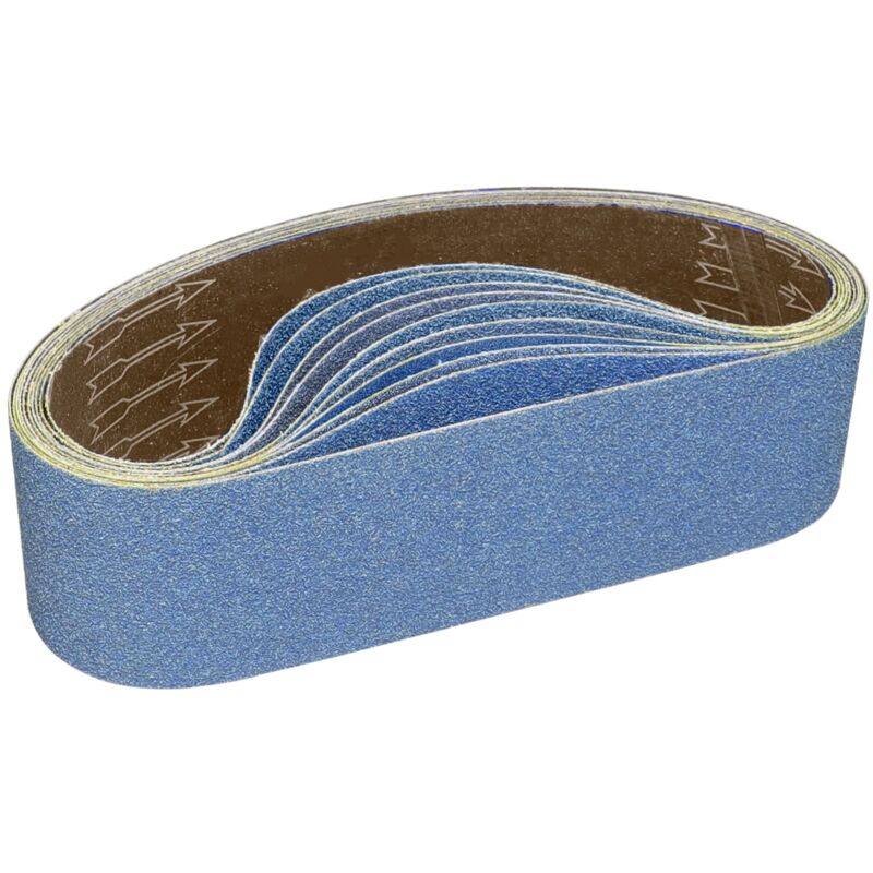 Schleifband 100 X 915 Mm - 2 X Körnung 40 Satz Zirkon-schleifbänder Für Trocken- Und Nassschliff Von Metall/holz (8 Stück)