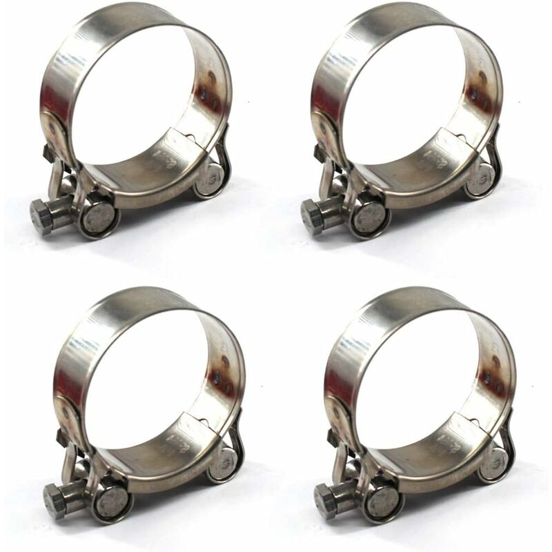 4 Stück 52-55mm Schlauchklemmen Aus Edelstahl 304 Mit Schraubverschluss