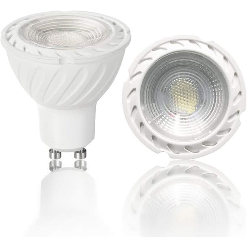 Cob-led-gu10-lampe, Warmweiß 3000k, 5w, Abstrahlwinkel 38°, Entspricht 45w Halogen. Traditioneller, Nicht Dimmbarer Strahler, 450 Lm, Für Decken- Und Schienenmontage (8er-pack) [energieeffizienzklasse