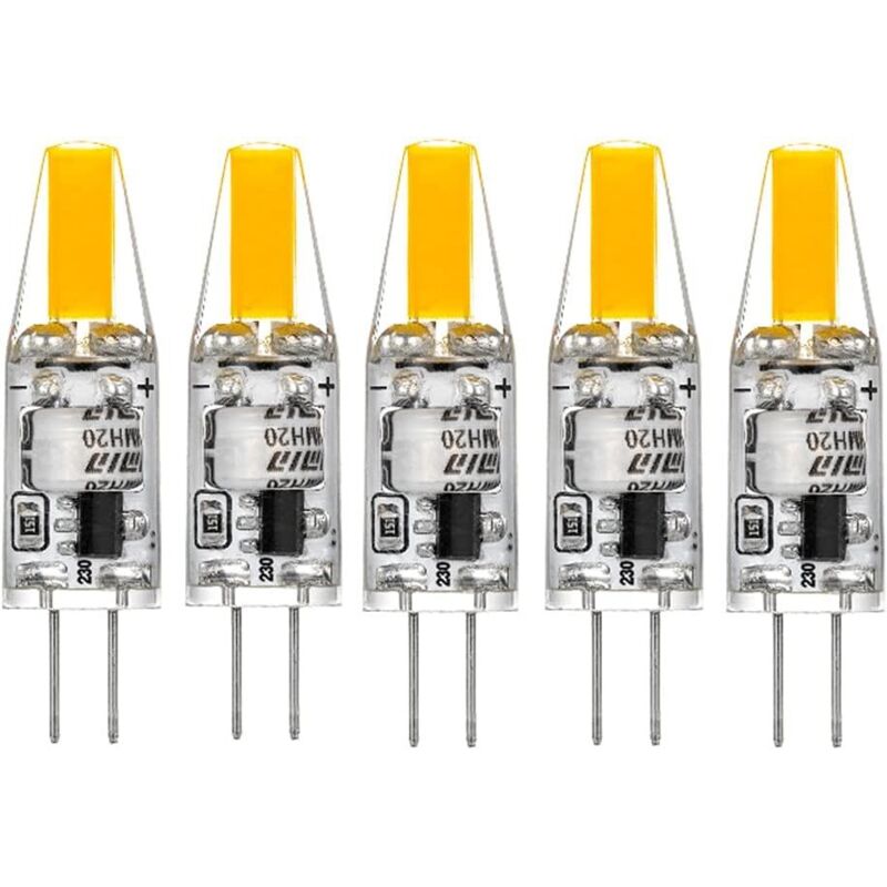 Led-g4-lampen 220v 3w 2700k Warmweiß 160lm, Aus Silikon, Ersetzen Herkömmliche 30w-halogenlampen, 5er-pack