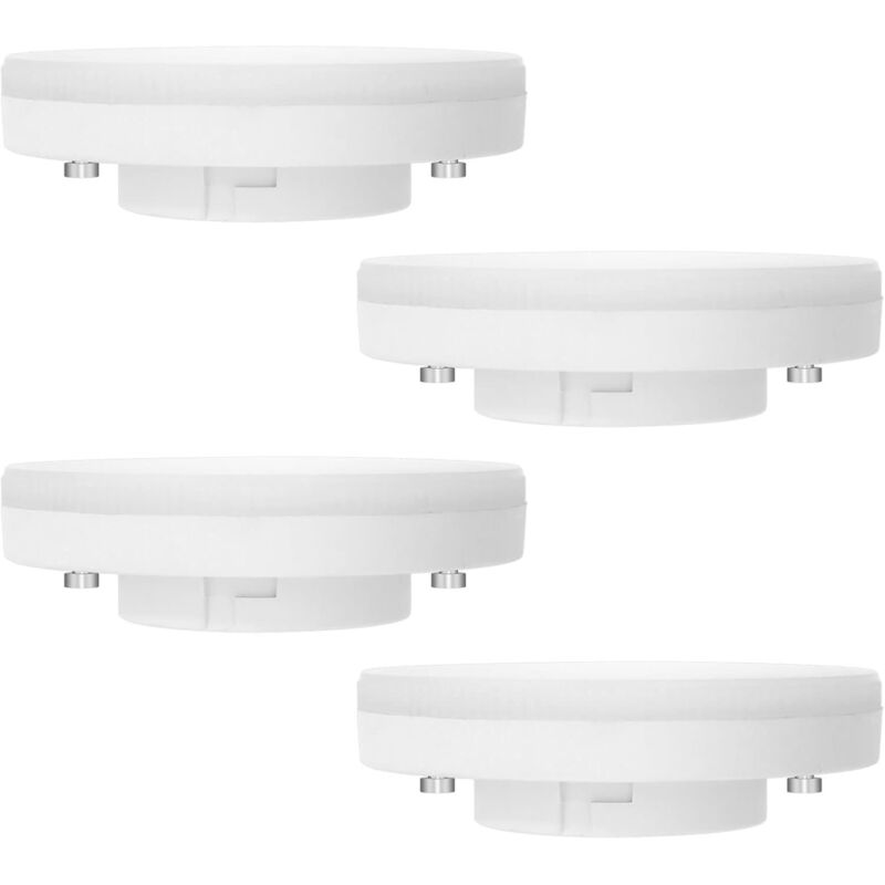 Gx53 Led-lampe 7w, Warmweiß 2700k, Nicht Dimmbar, Entspricht 50w Halogen, Gx53 Led-spotlampen Für Schränke Und Vitrinen, 180°, Ac 220v, 665lm, 4er-pack