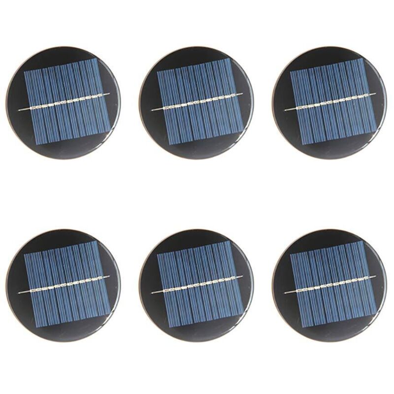 Set Aus 6 Mini-solarzellen, 6v, 80mm, Für Solarenergie, Diy, Haus, Garten, Wissenschaftliche Projekte – Spielzeug – Ladegeräte