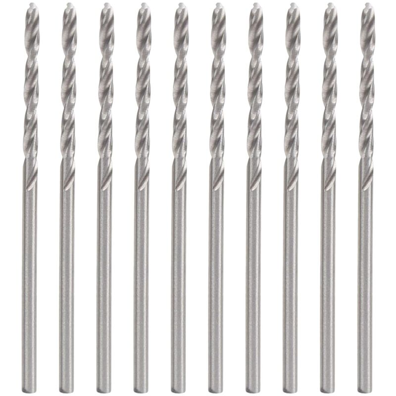 Satz Von 10 Hss-spiralbohrern Aus Schnellstahl Mit Geradem Schaft, 1,75 Mm, Für Industrielle Ausrüstung
