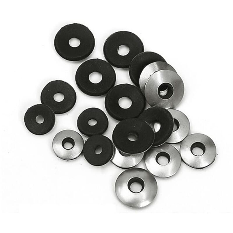 Flache Dichtungsscheibe Aus Neopren/epdm – Durchmesser 14 Mm, Stärke 2,5 Mm – Packung Mit 50 Stück Für Selbstschneidende Schrauben M4.8