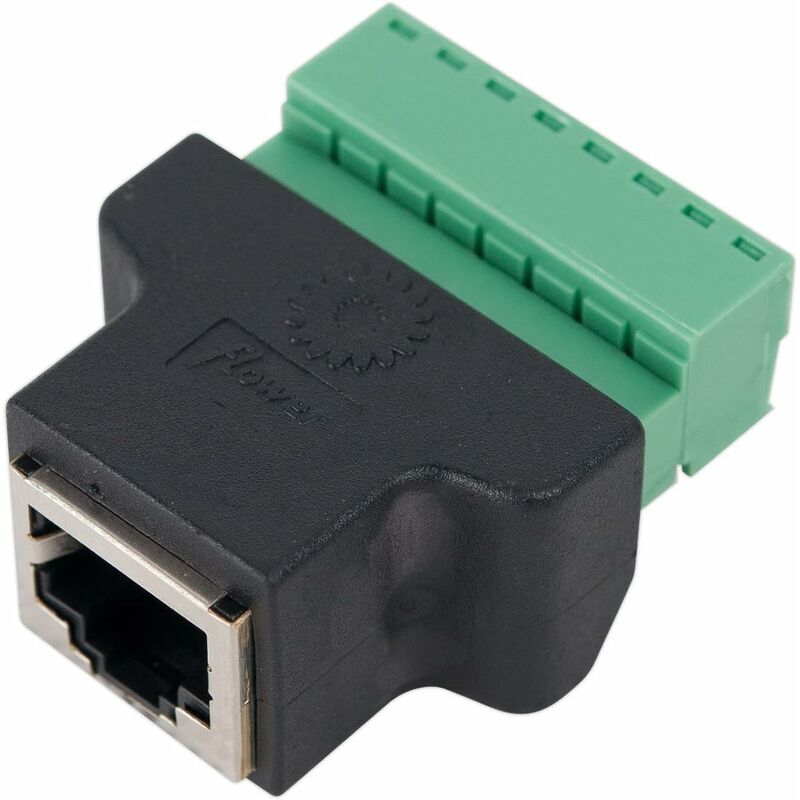 Rj45-buchse Mit 8 Pins Und Schraubverschluss, Cat7/cat6/cat5/cat5e Ethernet-verlängerungskabel, Netzwerkadapter, Cctv-dvr-digitaladapter, Inline-kuppler (schwarz)