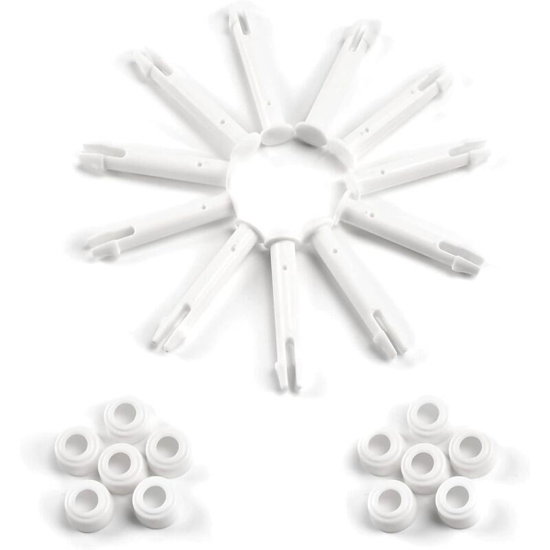 12 Kunststoffstifte, Ersatzteile Für Intex-pools, Kunststoffstifte Für Die Meisten Rechteckigen/runden Rahmenpools (6 Cm)