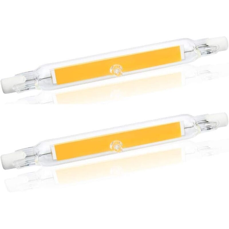 Led-glühbirne Mit Cob-filament, J78 R7s, 5w, 78 Mm, 500 Lumen, 360-grad-beleuchtung, Entspricht Einer 30w, 48w Oder 50w Halogenlampe, Ideal Für Zuhause, Küche, Schlafzimmer, Balkon, Büro Usw. (2 Stück