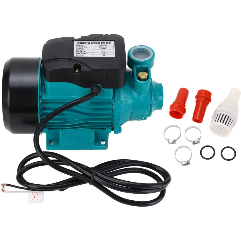 200w Vortex-solarpumpe – Fördermenge 35 L/min – Förderhöhe 25 M – Motor 3200 U/min – Selbstansaugend Dc12v 15a
