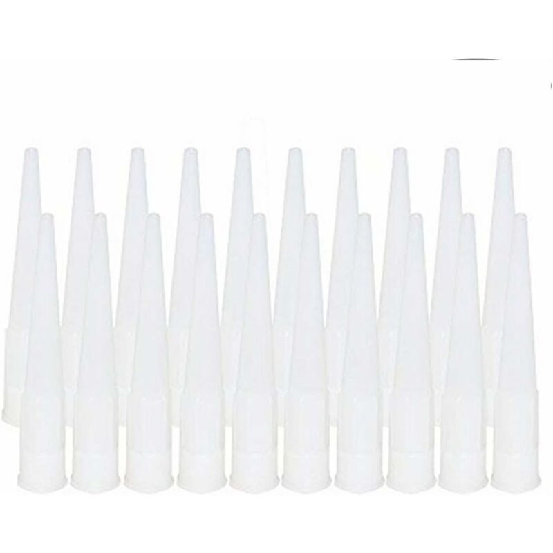 20 Stück Silikon-düsenadapter Ersatz-silikonspitzen Kartuschendüsen (innendurchmesser Der Schnittstelle: 15 Mm)