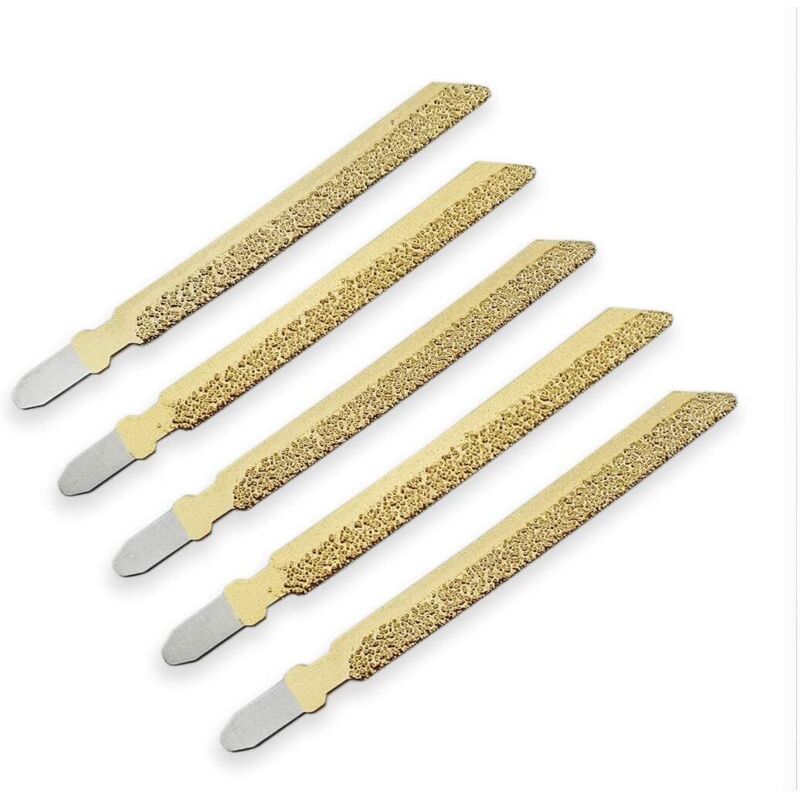 Diamant-stichsägeblätter 100 Mm – Für Granit, Marmor, Keramik, Ziegel – 5er-set Vakuumgelötete Trennscheiben – Professionelle Hochqualität