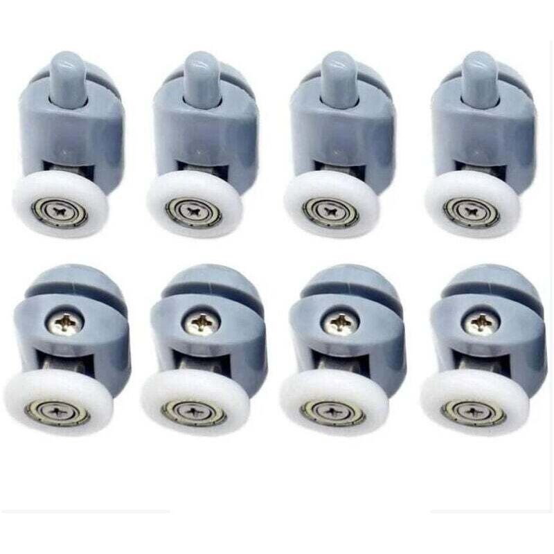 8er Set Duschabtrennungsrollen, 25 Mm Schiebetürrollen Für Duschkabinen Und Badezimmer
