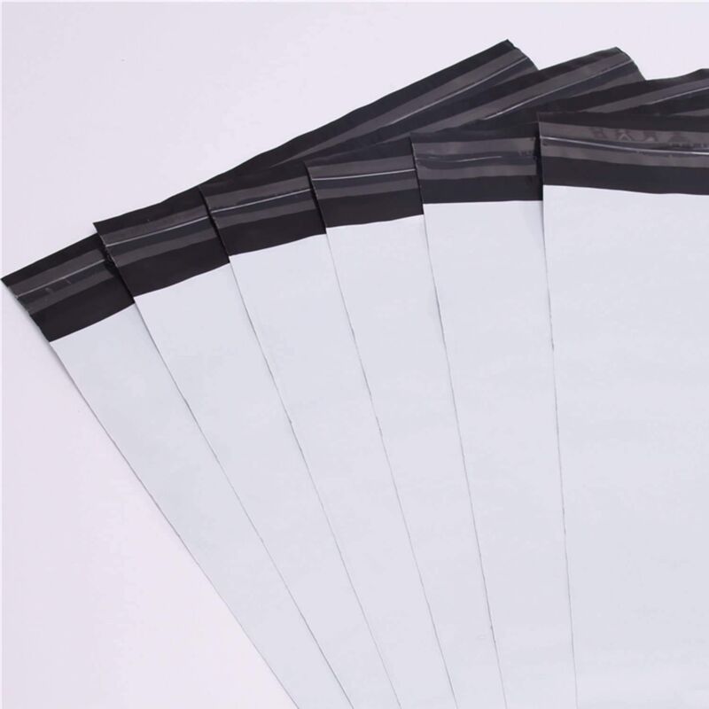 100er-pack Weiße Kunststoff-versandbeutel 25x35cm – Selbstklebende Beutel Für Verpackung Und Lagerung - 25cm35cm