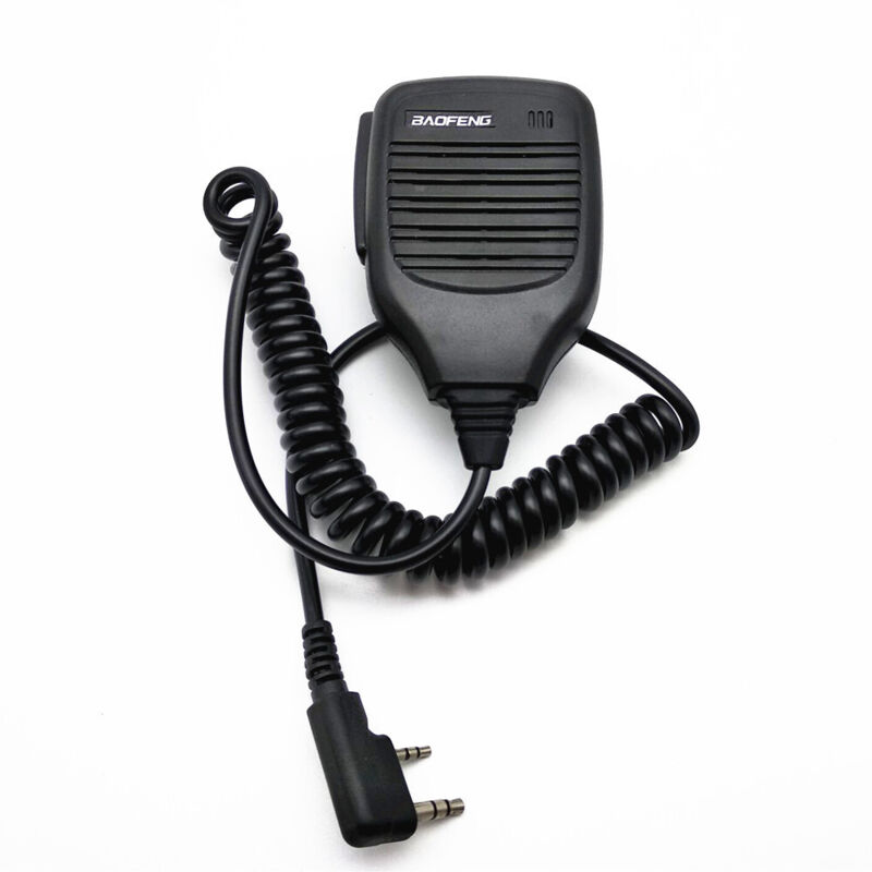 2-pin-lautsprechermikrofon Für Walkie-talkies, Tragbares Mikrofon Kompatibel Mit Baofeng Uv-5r Bf-888s Bf-88e Rt24 Rt22 Rt27 Kenwood Wouxun Tyt Hyt Walkie-talkie (1 Stück)