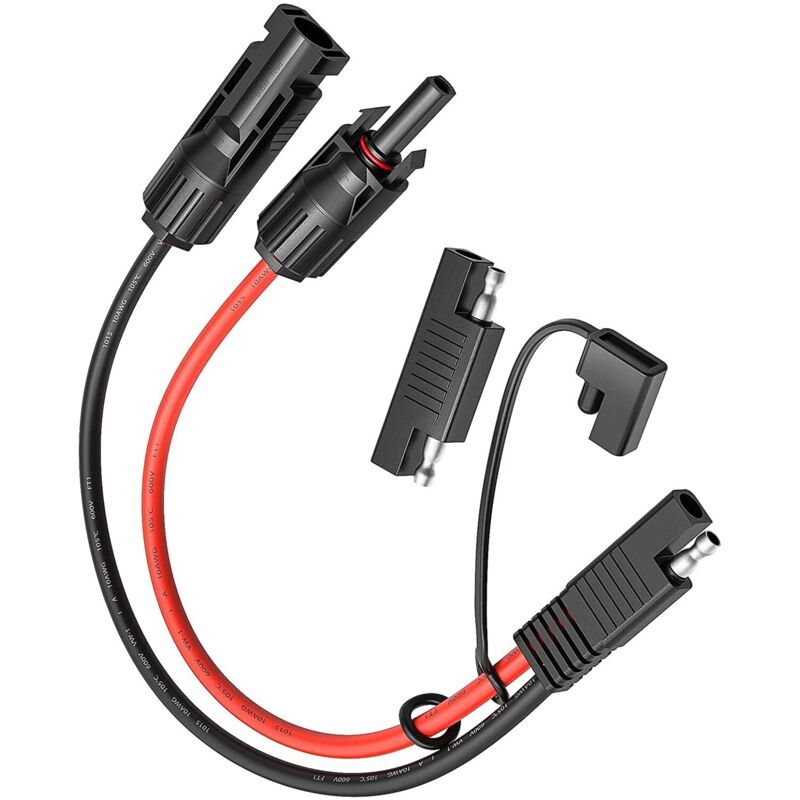 Mc4 Auf Sae Adapter Für Solarpanel, Sae 10 Awg – Batterieladekit Für Solarpanel, Rv, 50 Cm