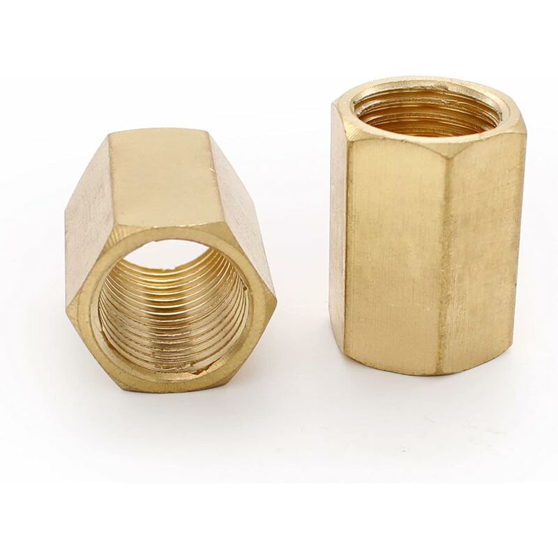 2 Stück Pneumatik-steckverbinder, 1/4" Messinghülse, Luftanschluss Mit 21 Mm Innensechskantlänge, Geeignet Für Den Anschluss Von Druckluftwerkzeugen