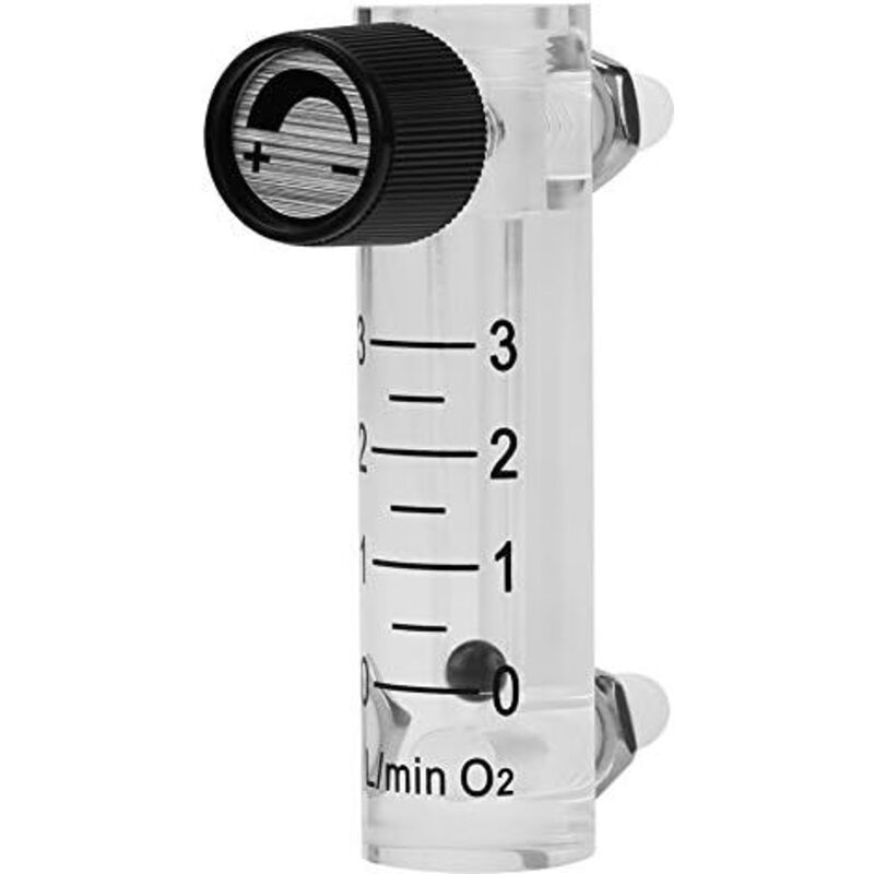 Durchflussmesser 0-3 Lpm, Gasregler, Luftdurchflusssensor Mit Regelventil Für Sauerstoff/luft/gas